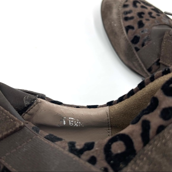 Sesto Meucci brown leopard print sneakers size 5.5 - Picture 9 of 10